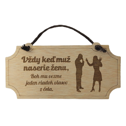 Dekoračná tabuľka | MUŽ vs ŽENA