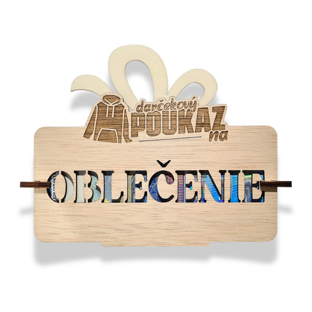 Darčekový poukaz na Oblečenie