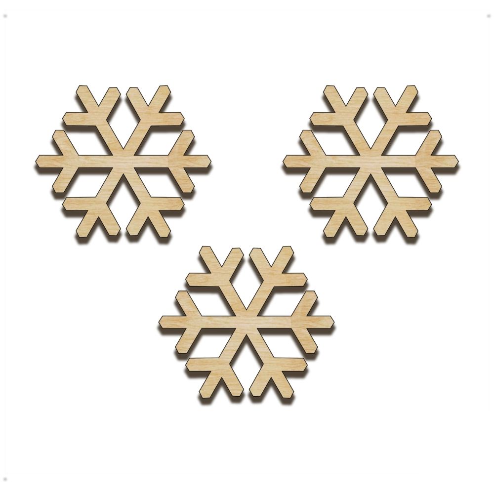 Výrez - Vločky 3ks