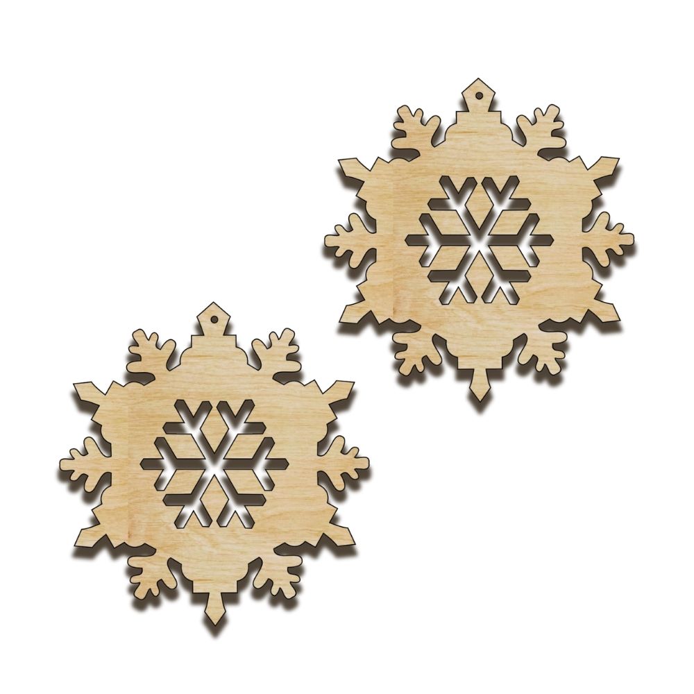 Výrez - Vianočné vločky 2ks