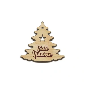 Výrez - Veselé vianoce stromček