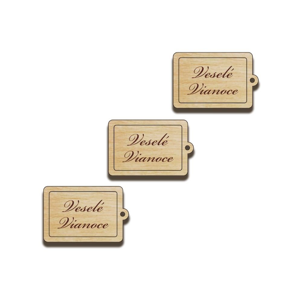 Výrez - Veselé vianoce 3ks