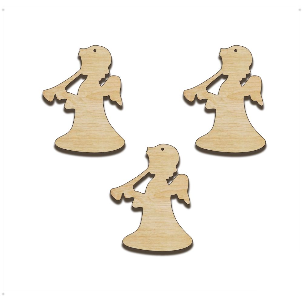 Výrez - Anjeli s trúbkou 3ks