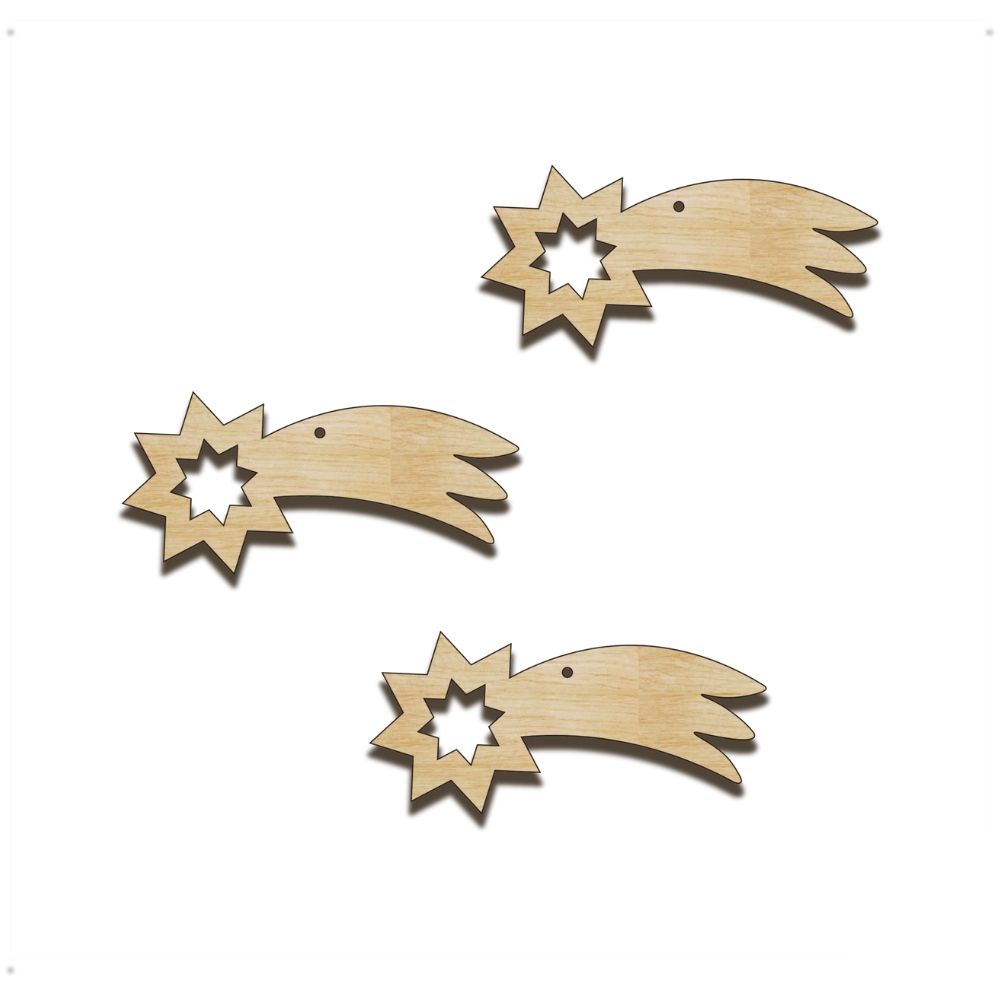 Výrez - Padajúce hviezdy 3ks