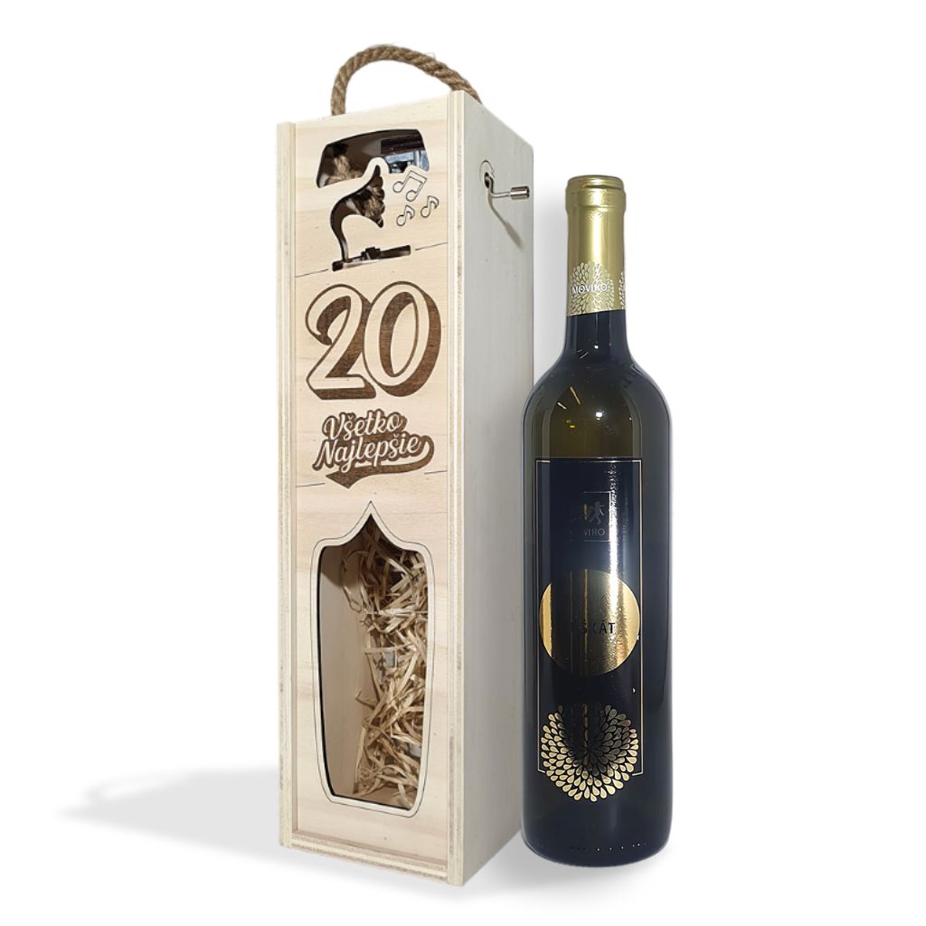 Krabica na víno - K 20 Narodeninám