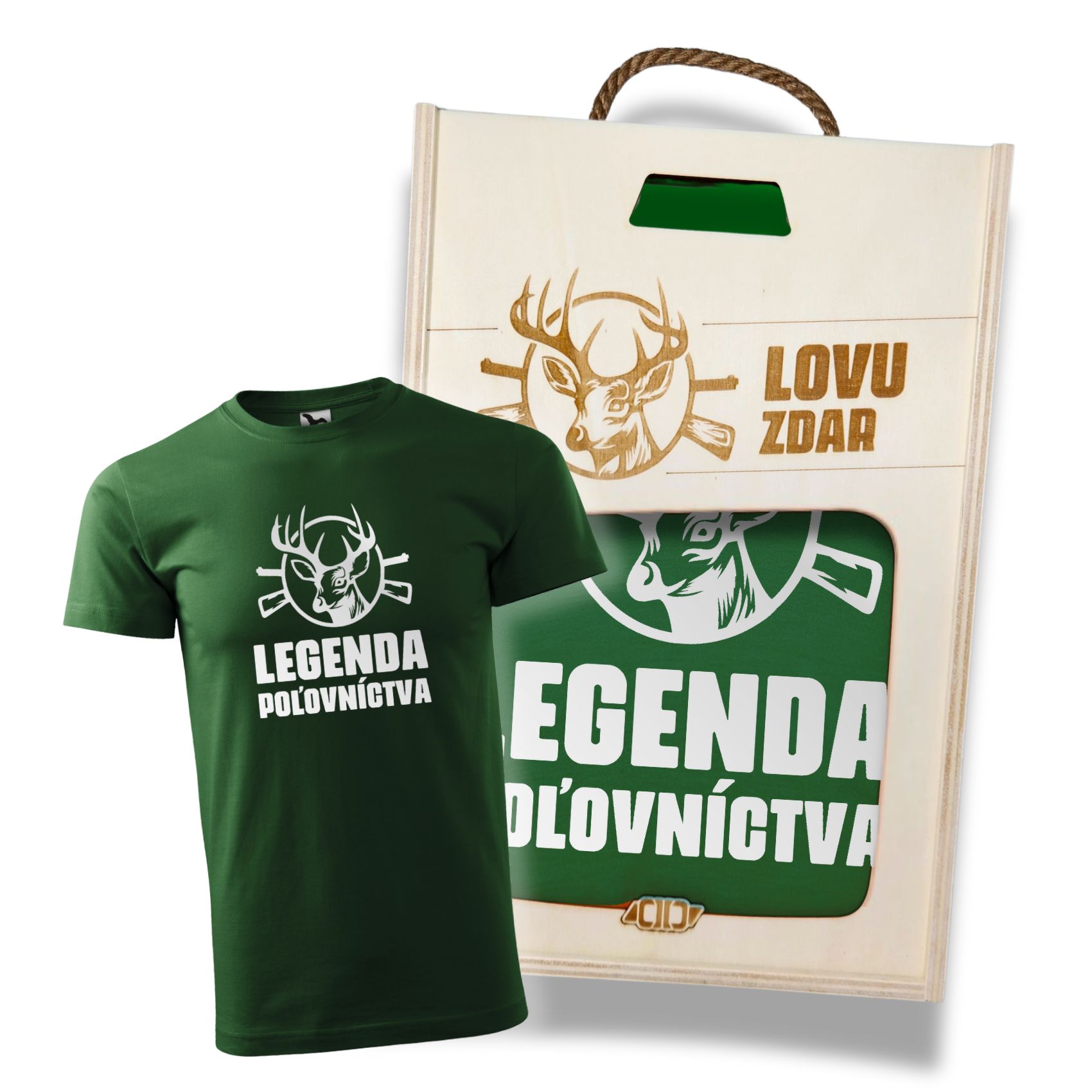 Tričko pre poľovníka v darčekovej krabici