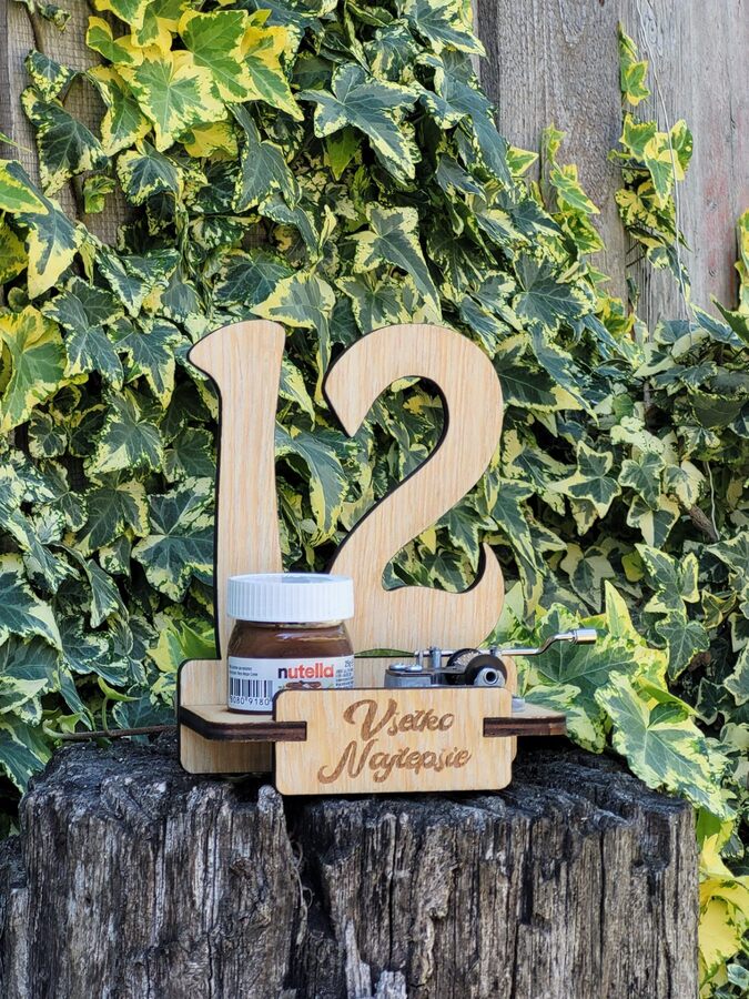 Narodeninový stojan s verklikom a nutellou