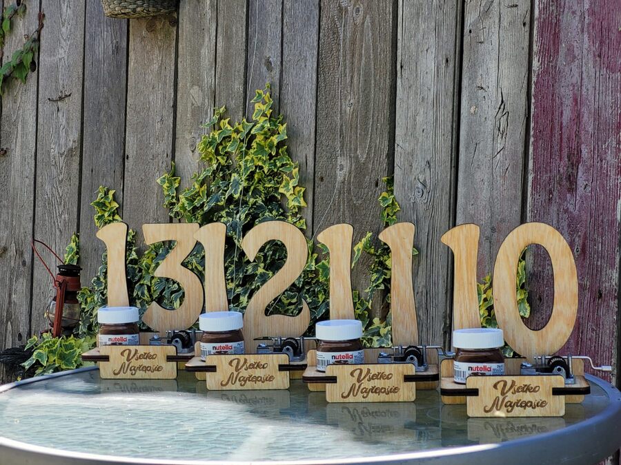 Narodeninový stojan s verklikom a nutellou