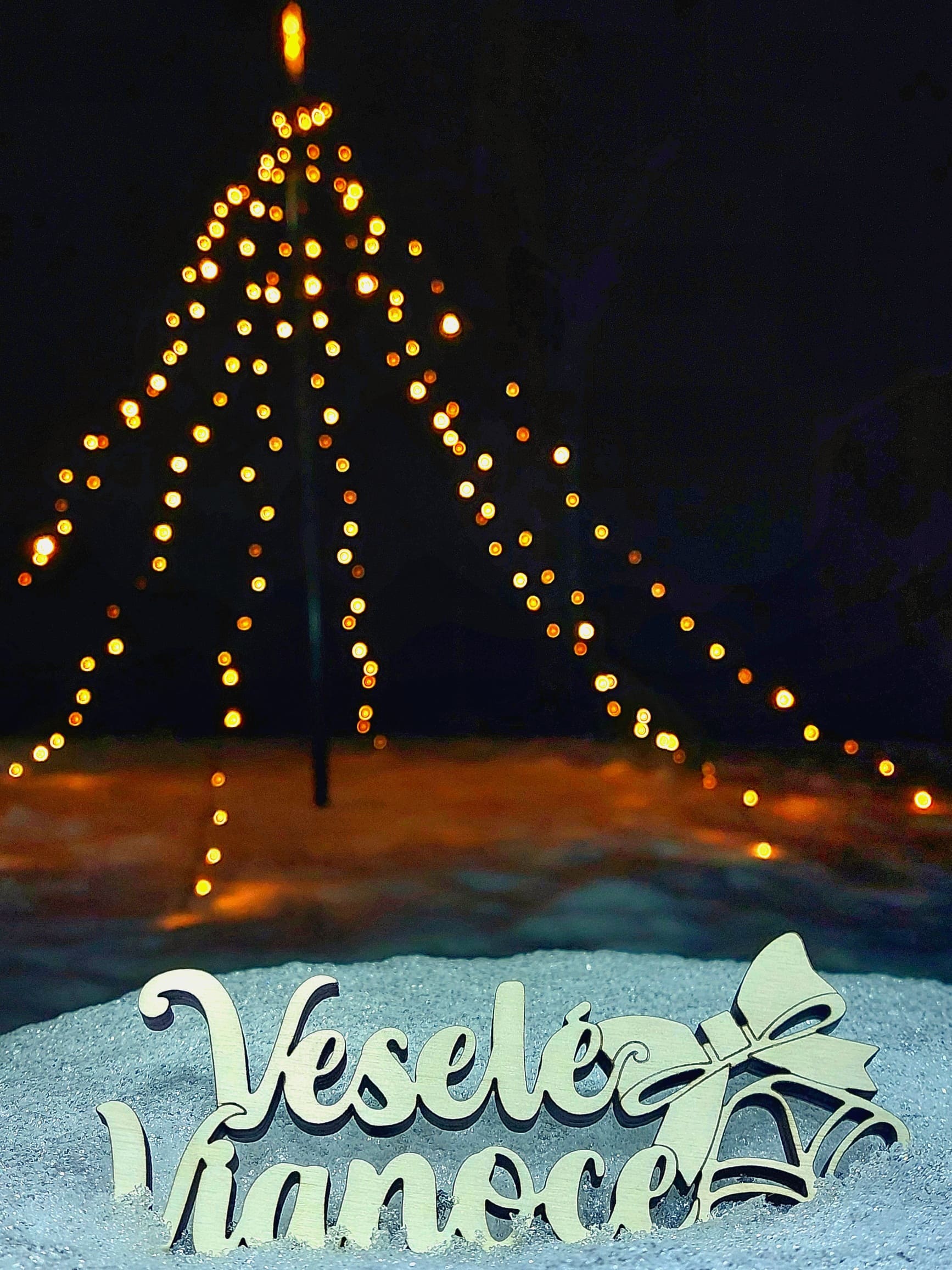 Drevený výrez | Veselé Vianoce