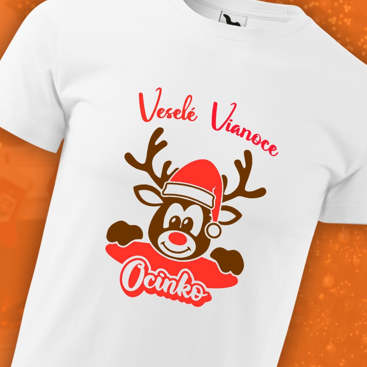 Vianočné tričko sobík - Mužské (Unisex)