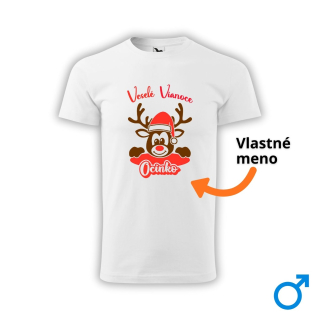 Vianočné tričko sobík - Mužské (Unisex)