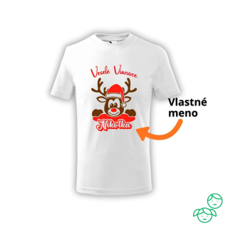 Vianočné tričko sobík - Detské